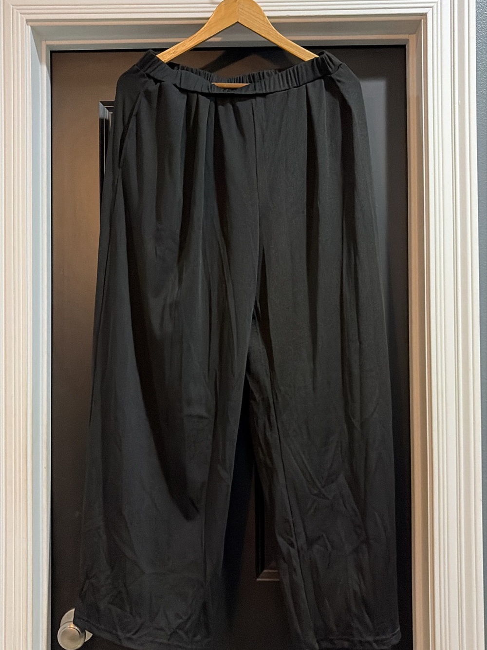 Cider Black Wide-Leg Women's Pants